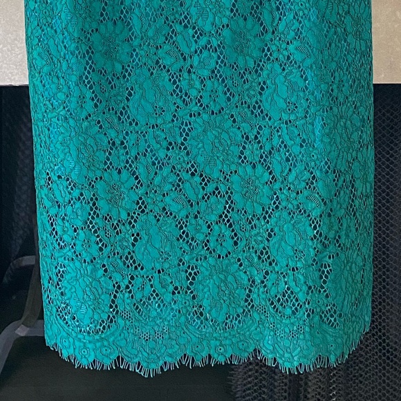 J. Crew Lace Sheath Dress in Spicy Jade - Picture 13 of 16